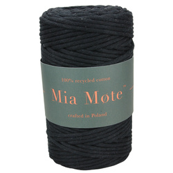 Mia Mote™ Classic Line Sznurek bawełniany skręcany do makramy 5mm shungite